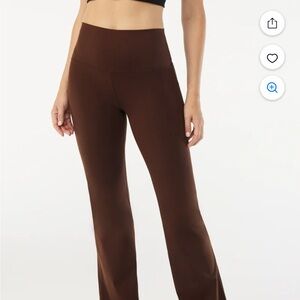 Sofia Active Size XXL (20) Brown Flare Cut Women's Leggings
